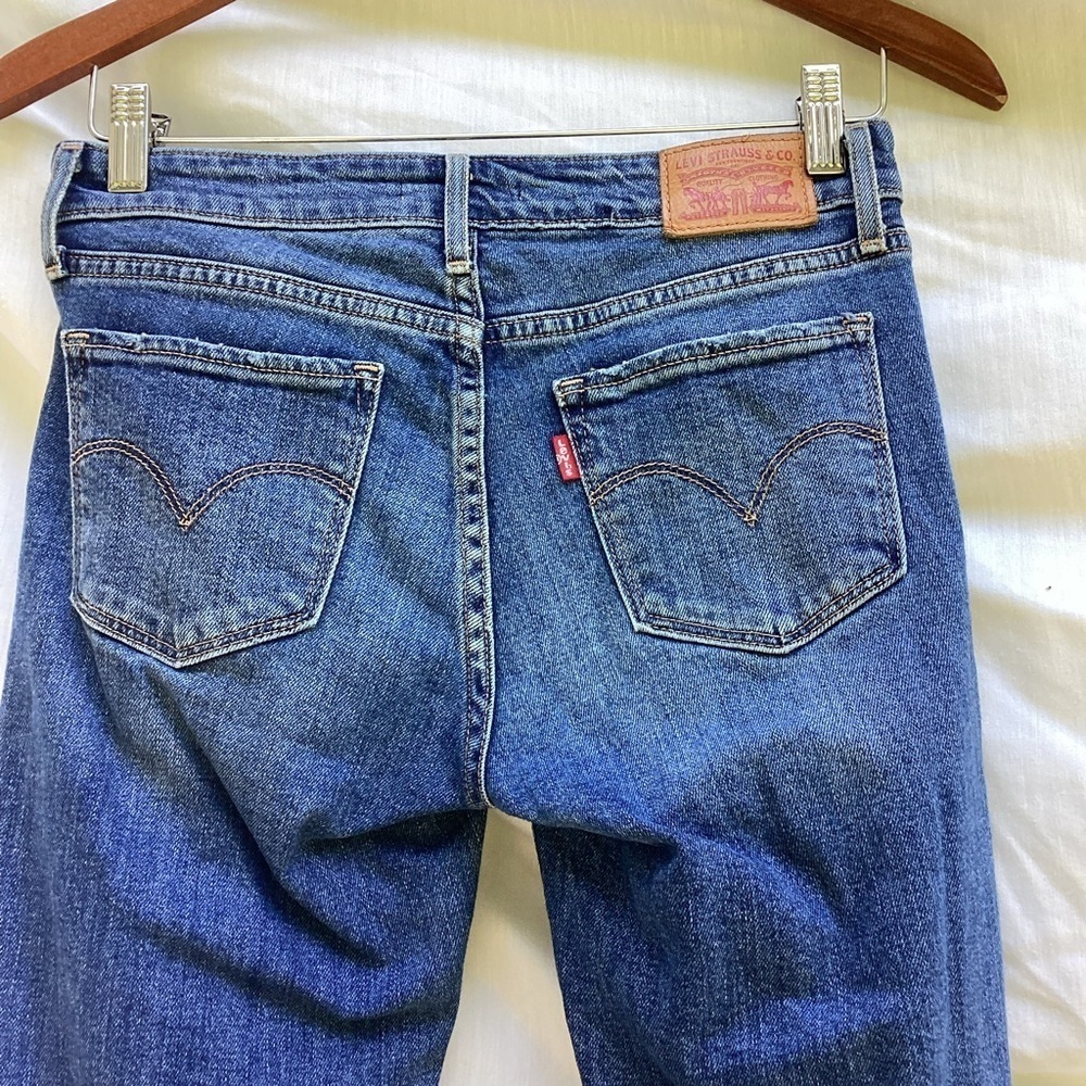 Levi  Strauss blue 711 skinny casual jeans, size 25 - Picture 7 of 8